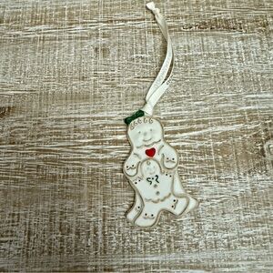Wedgewood Gingerbread Baby’s 1st Christmas Ceramic Holiday Ornament, EUC
